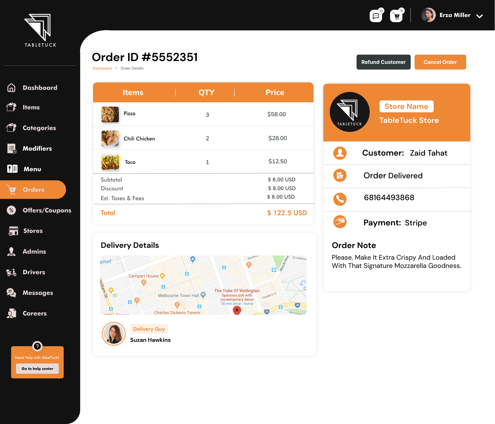 Order Dashboard